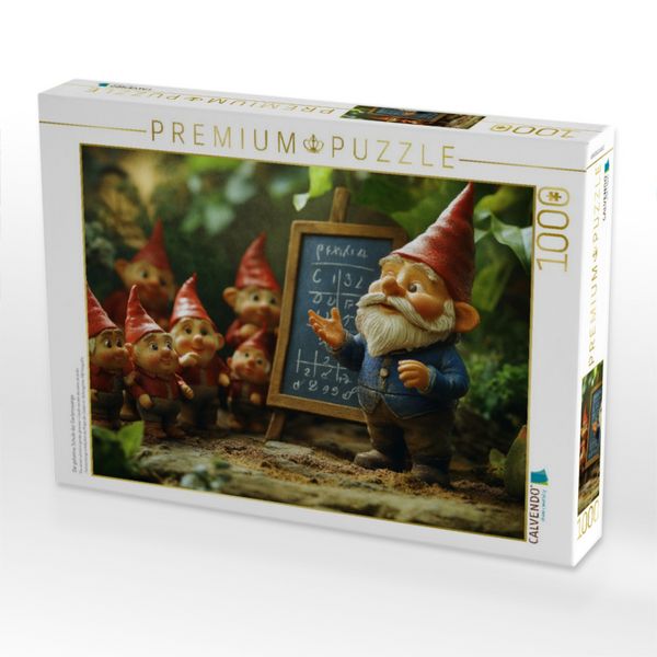Produktbild: CALVENDO Puzzle Die geheime Schule der Gartenzwerge | 1000 Teile Lege-Gr&ouml;&szlig;e 64x48cm Foto-Puzzle f&uuml;r gl&uuml;ckliche Stunden