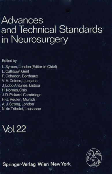 Produktbild: Advances and Technical Standards in Neurosurgery