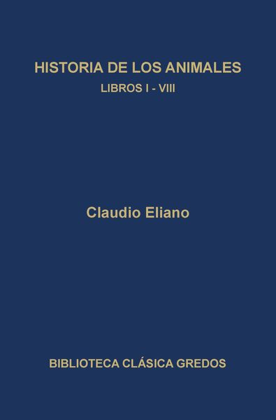 Produktbild: Historia de los animales. Libros I-VIII
