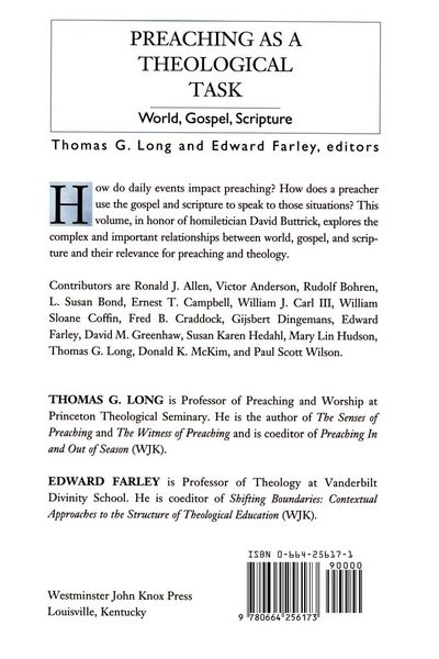 Produktbild: Preaching as a Theological Task