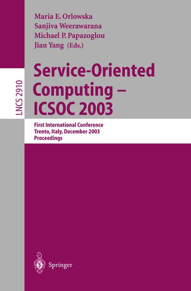 Produktbild: Service-Oriented Computing -- ICSOC 2003
