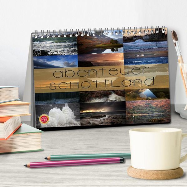 Produktbild: Abenteuer Schottland (Tischkalender 2026 DIN A5 quer), CALVENDO Monatskalender