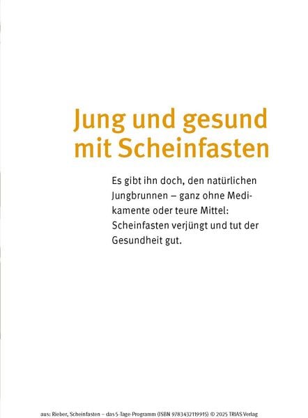 Produktbild: Scheinfasten - das 5-Tage-Programm