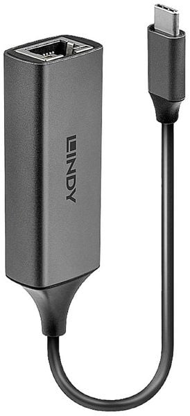 LINDY Netzwerkadapter 5 GBit/s USB-C (USB 3.1 Gen 1), Gigabit-LAN (1 Gbit/s), RJ45