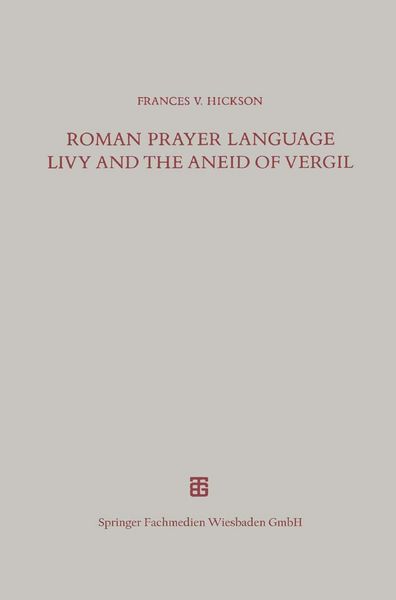 Produktbild: Roman Prayer Language Livy and the Aneid of Vergil