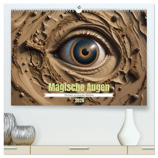 Produktbild: Magische Augen (hochwertiger Premium Wandkalender 2026 DIN A2 quer), Kunstdruck in Hochglanz