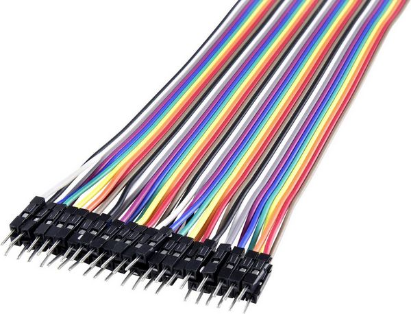 Produktbild: Renkforce JKMM403 Jumper-Kabel Arduino, Banana Pi, Raspberry Pi&reg; [40x Drahtbr&uuml;cken-Stecker - 40x Drahtbr&uuml;cken-Stecker] 30.00 cm Bunt