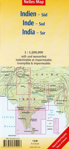 Produktbild: Nelles Map India: South 1:1 500 000
