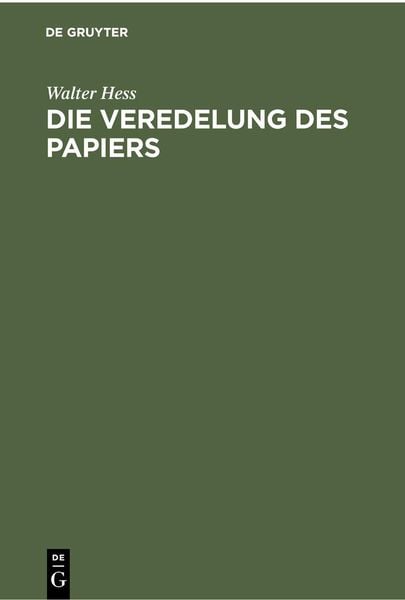 Produktbild: Die Veredelung des Papiers