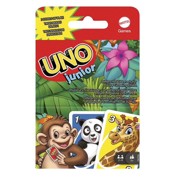 Produktbild: Mattel GKF04 - UNO Junior Kartenspiel, für Kinder ab 3 Jahren