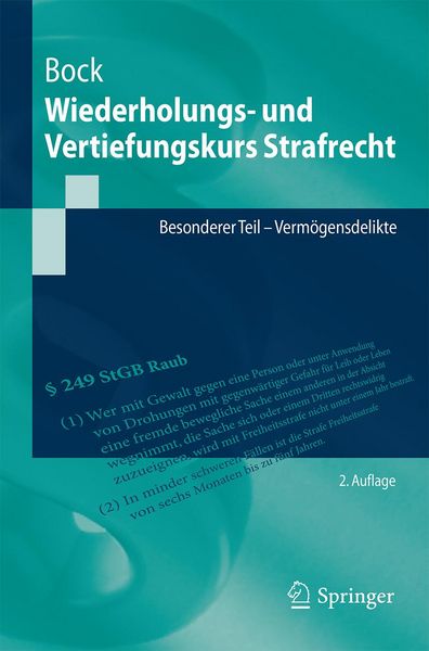 Produktbild: Wiederholungs- und Vertiefungskurs Strafrecht