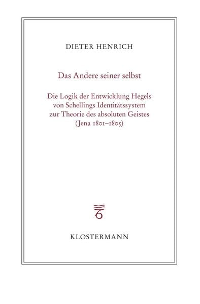 Produktbild: Das Andere seiner selbst