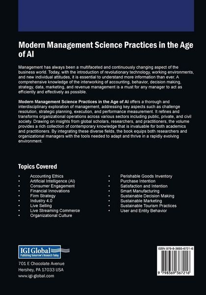 Produktbild: Modern Management Science Practices in the Age of AI