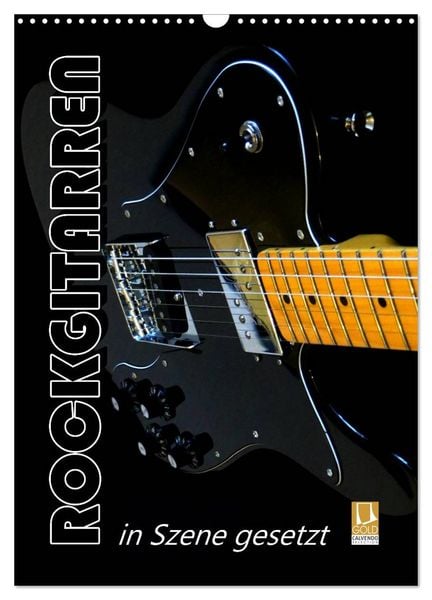 Produktbild: ROCKGITARREN in Szene gesetzt / Geburtstagskalender (Wandkalender 2026 DIN A3 hoch), CALVENDO Monatskalender