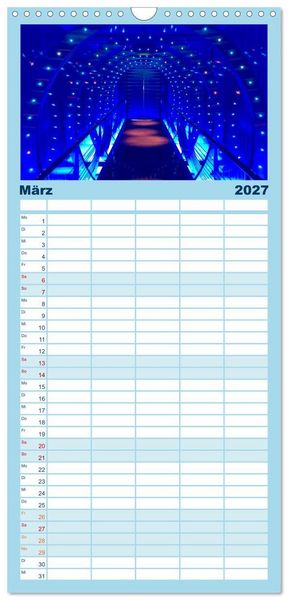 Produktbild: Familienplaner 2027 - Kreuzfahrtpiraten mit 5 Spalten (Wandkalender, 21 x 45 cm) CALVENDO