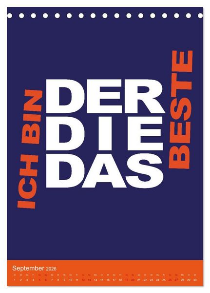 Produktbild: Aufstehen, Krone richten, weitergehen (Tischkalender 2026 DIN A5 hoch), CALVENDO Monatskalender