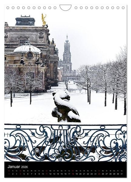 Produktbild: Die wundersch&ouml;ne Stadt Dresden (Wandkalender 2026 DIN A4 hoch), CALVENDO Monatskalender