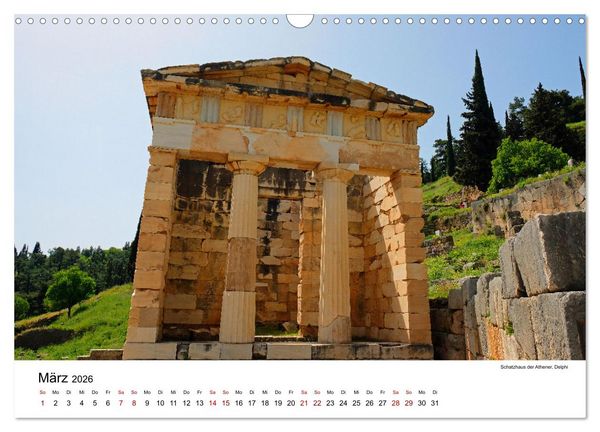 Produktbild: Wundersch&ouml;ne Highlights der griechischen Antike (Wandkalender 2026 DIN A3 quer), CALVENDO Monatskalender