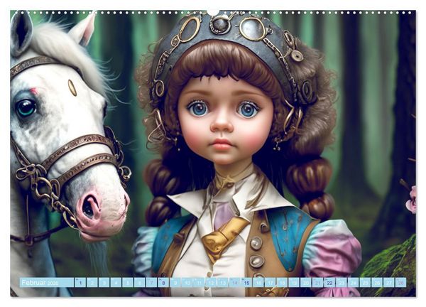 Produktbild: Kleine Steampunk Stars (Wandkalender 2026 DIN A2 quer), CALVENDO Monatskalender