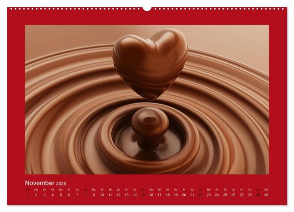 Produktbild: Botschaften mit Herz! (hochwertiger Premium Wandkalender 2026 DIN A2 quer), Kunstdruck in Hochglanz