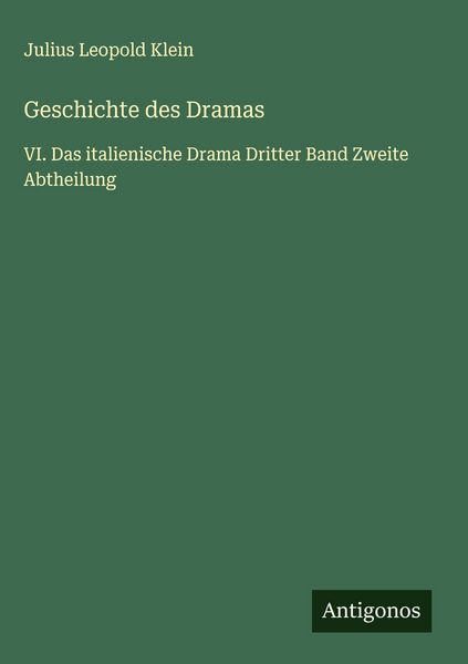 Produktbild: Geschichte des Dramas