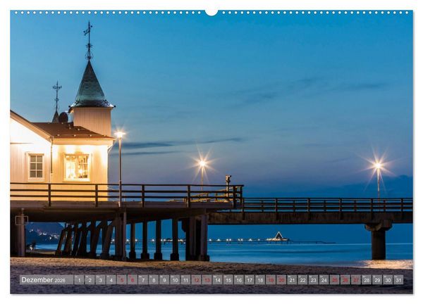 Produktbild: USEDOM Die drei Seeb&auml;der Ahlbeck - Heringsdorf - Bansin (hochwertiger Premium Wandkalender 2026 DIN A2 quer), Kunstdruck in Hochglanz