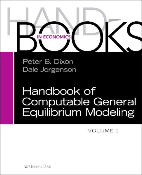 Produktbild: Handbook of Computable General Equilibrium Modeling