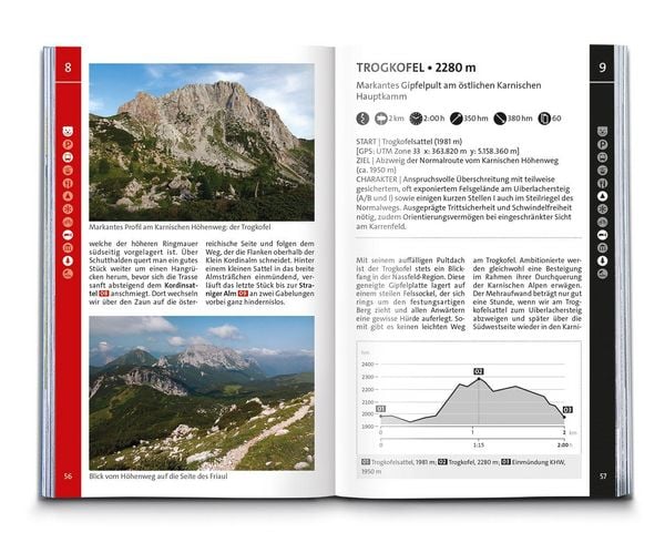 Produktbild: KOMPASS Wanderf&uuml;hrer Karnischer H&ouml;henweg, Von Th&ouml;rl-Maglern nach Sillian, Mit Varianten und Gipfeln, 28 Touren