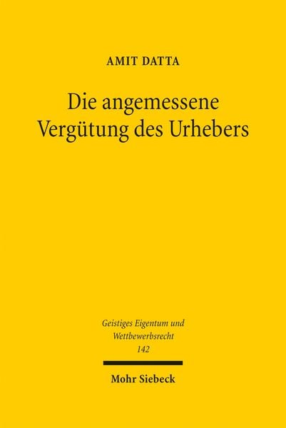 Produktbild: Die angemessene Verg&uuml;tung des Urhebers