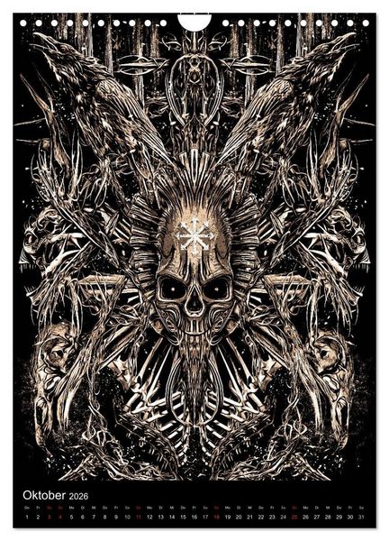 Produktbild: BLOODBOY/DARK ILLUSTRATION (Wandkalender 2026 DIN A4 hoch), CALVENDO Monatskalender