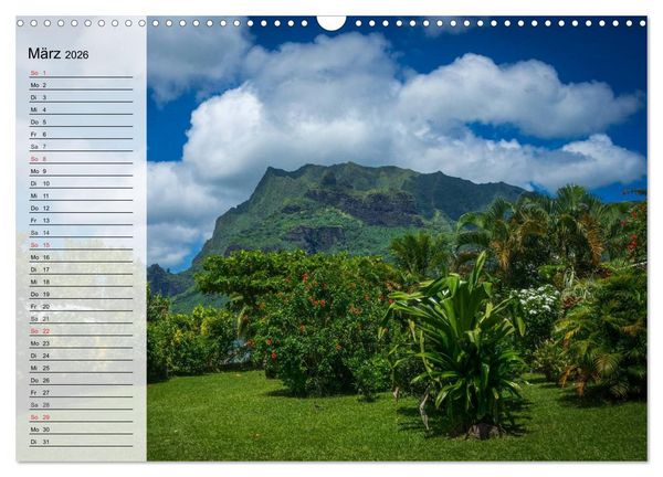 Produktbild: S&uuml;dseetr&auml;ume. Paradiese im Pazifik (Wandkalender 2026 DIN A3 quer), CALVENDO Monatskalender