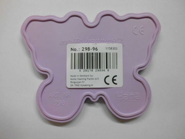 Produktbild: HAMA Stiftplatten Schmetterling, Farbe: Pastellflieder