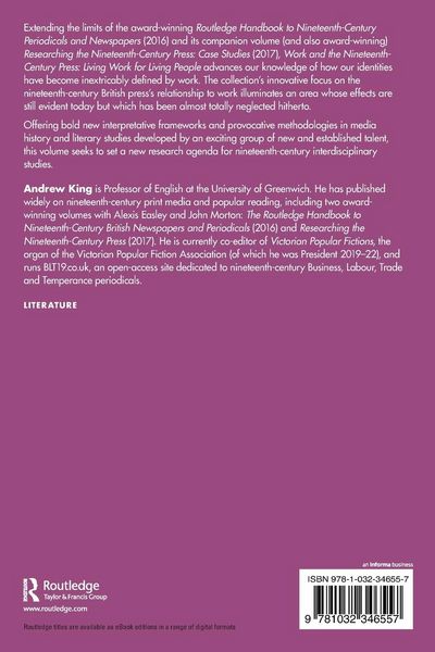 Produktbild: Work and the Nineteenth-Century Press
