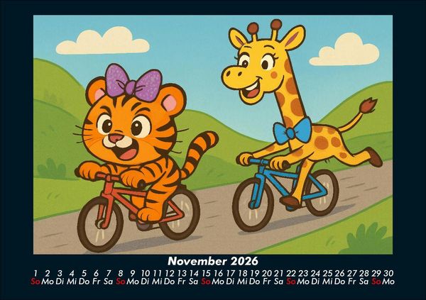 Produktbild: Tina & Nala bei den Olympischen Spielen 2026 Fotokalender DIN A5