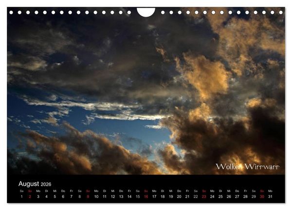 Produktbild: Wolken-Kunstwerke (Wandkalender 2026 DIN A4 quer), CALVENDO Monatskalender
