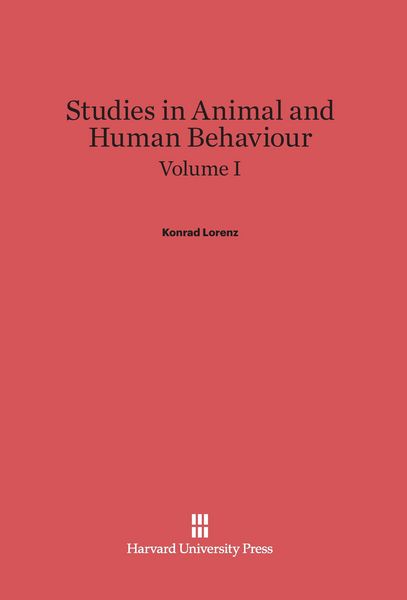 Produktbild: Studies in Animal and Human Behaviour, Volume I