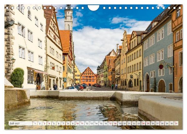Produktbild: Ein Spaziergang durch Rothenburg ob der Tauber (Wandkalender 2027 DIN A4 quer), CALVENDO Monatskalender