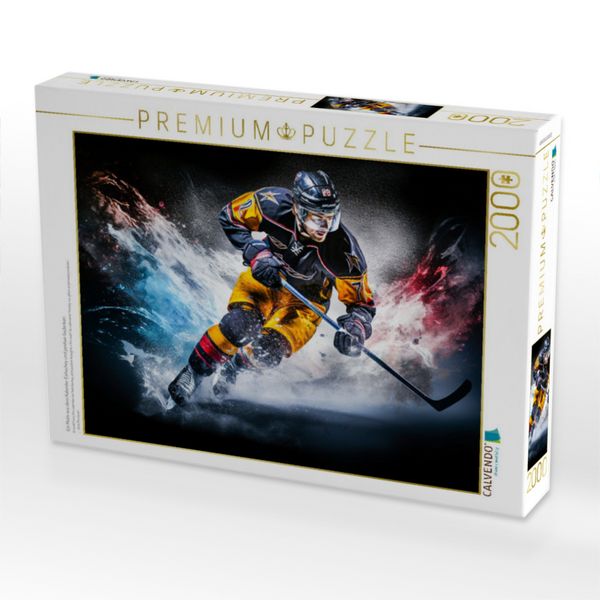 Produktbild: CALVENDO Puzzle Ein Motiv aus dem Kalender Eishockey und positive Gedanken | 2000 Teile Lege-Gr&ouml;&szlig;e 90x67cm Foto-Puzzle f&uuml;r gl&uuml;ckliche Stunden