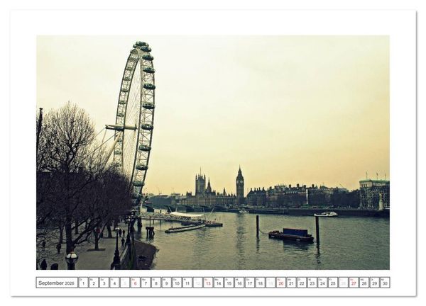 Produktbild: Neues Outfit - LONDON (Wandkalender 2026 DIN A3 quer), CALVENDO Monatskalender