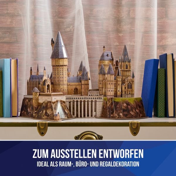 Produktbild: 4D Build - Harry Potter, Hogwarts Castle, 3D-Puzzle des magischen Harry Potter-Schlosses aus hochwertigem Karton, 209 Teile, ab 12 Jahren
