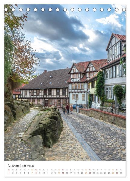 Produktbild: Altstadt Quedlinburg (Tischkalender 2026 DIN A5 hoch), CALVENDO Monatskalender