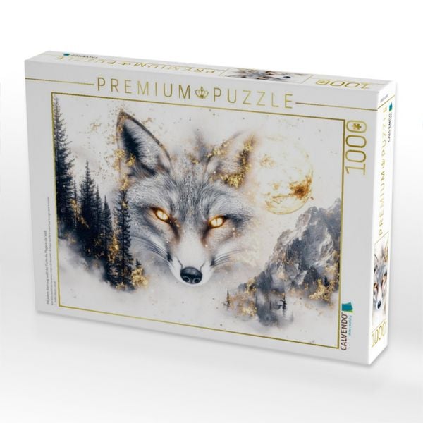 Produktbild: CALVENDO Puzzle Mit jedem Atemzug webt der Fuchs die Magie in die Welt | 1000 Teile Lege-Gr&ouml;&szlig;e 64x48cm Foto-Puzzle f&uuml;r gl&uuml;ckliche Stunden