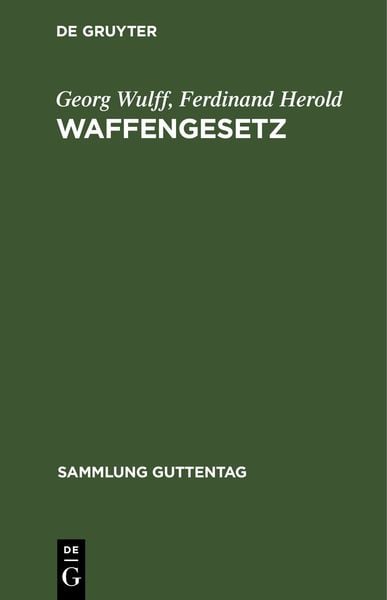 Produktbild: Waffengesetz