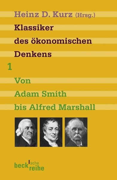 Produktbild: Klassiker des ökonomischen Denkens Band 1