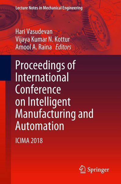 Produktbild: Proceedings of International Conference on Intelligent Manufacturing and Automation