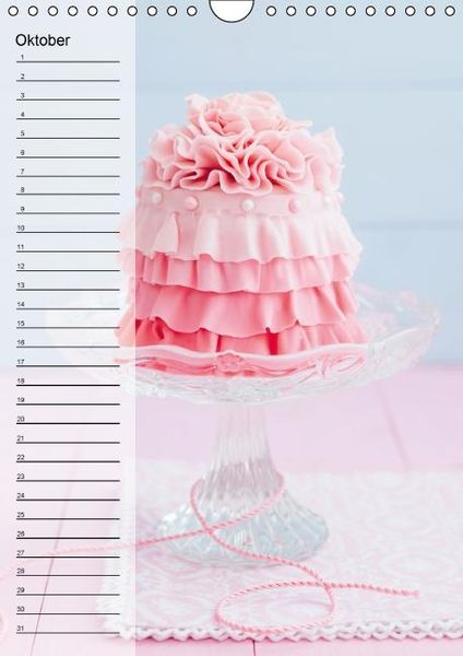 Produktbild: Geb&auml;ck-Couture K&uuml;chenplaner (Wandkalender immerw&auml;hrend DIN A4 hoch)