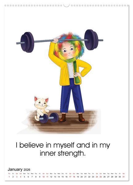 Produktbild: I am loved and valued (Wall Calendar 2026 DIN A2 portrait), CALVENDO 12 Month Wall Calendar