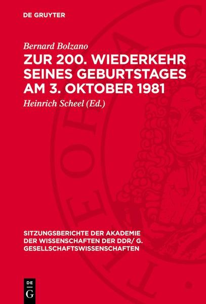 Produktbild: Zur 200. Wiederkehr seines Geburtstages am 3. Oktober 1981