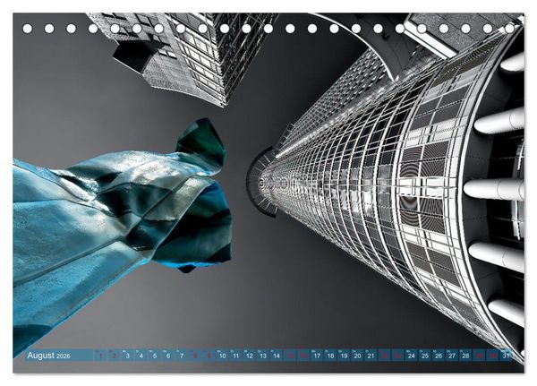 Produktbild: MAINHATTEN architektur kunst (Tischkalender 2026 DIN A5 quer), CALVENDO Monatskalender