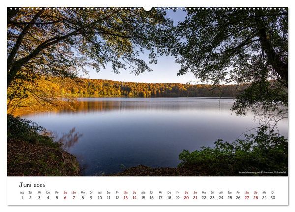 Produktbild: Heimat Entdecken: Eifel - Stille Maare und rauschende Wasser (Wandkalender 2026 DIN A2 quer), CALVENDO Monatskalender